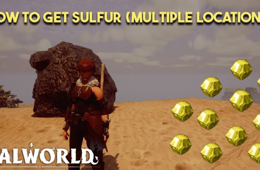 How to Get Sulfur in Palworld, sulfur in palworld, palworld sulfur, How to Get Sulfur Palworld, How to mine Sulfur in Palworld,